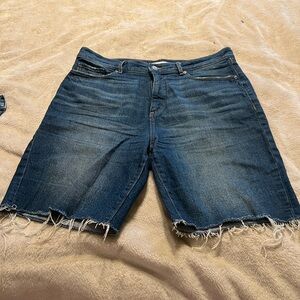Distressed Denim Shorts